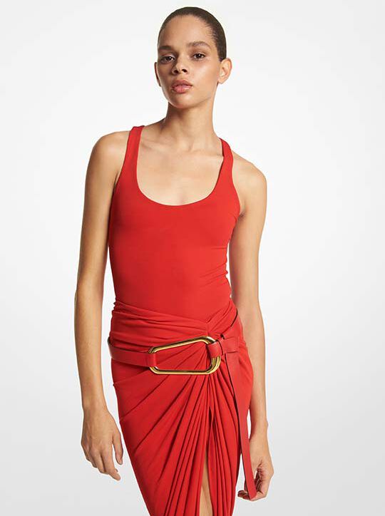 Matte Jersey Bodysuit michael kors matte jersey bodysuit