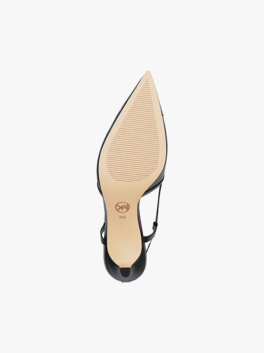 Alora Leather Slingback Pump michael kors alora leather slingback pump
