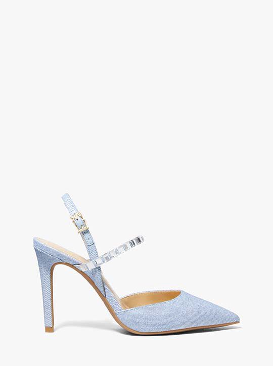 Ava Flex Embellished Denim Pump michael kors ava flex embellished denim pump