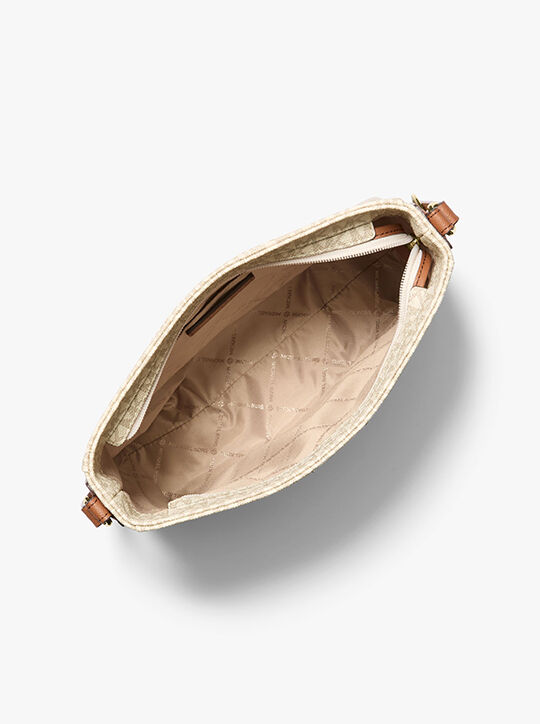 michael kors jet set travel large logo messenger bag