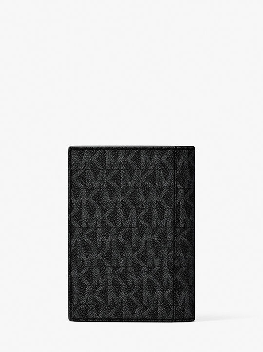 Hudson Signature Logo Folio Card Case michael kors hudson signature logo folio card case