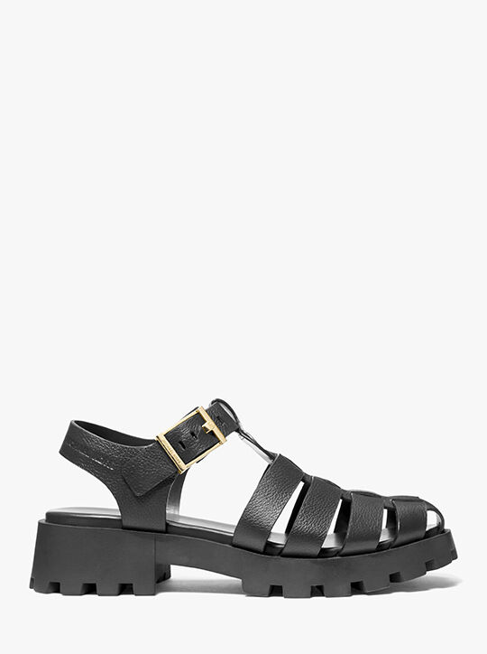 Easton Leather Sandal michael kors easton leather sandal