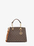 michael kors cynthia extra small signature logo satchel