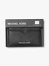 michael kors hudson pebbled leather card case