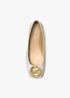 michael kors milan signature logo ballet flat