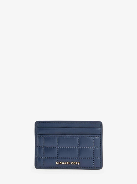 Jet Set Quilted Leather Card Case michael kors jet set quilted leather card case