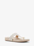 Signature Leather T-Strap Sandal michael kors signature leather t strap sandal