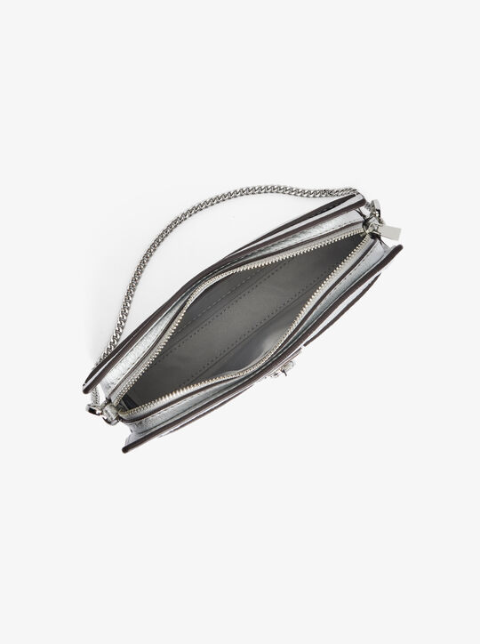 michael kors hamilton moderne extra small metallic leather convertible crossbody bag