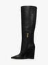 Isra Leather Wedge Boot michael kors isra leather wedge boot