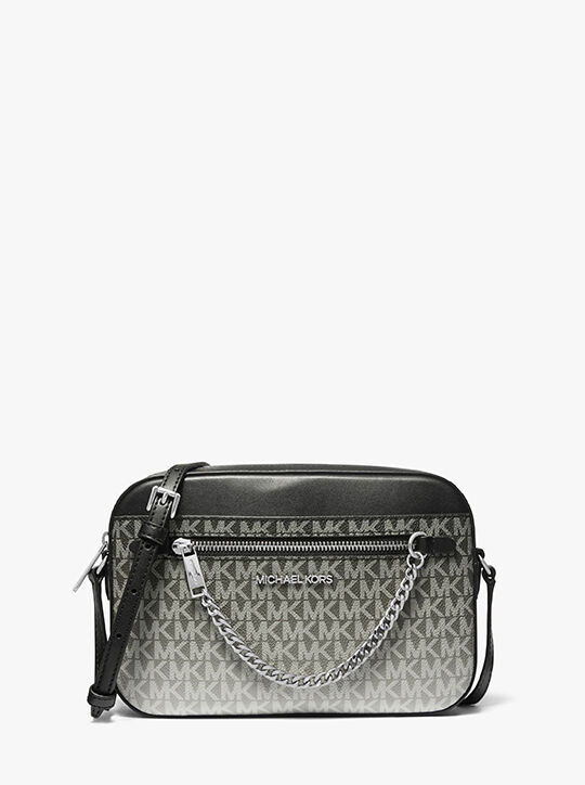 Jet Set Large Ombré Signature Logo Crossbody Body michael kors jet set large ombr signature logo crossbody body