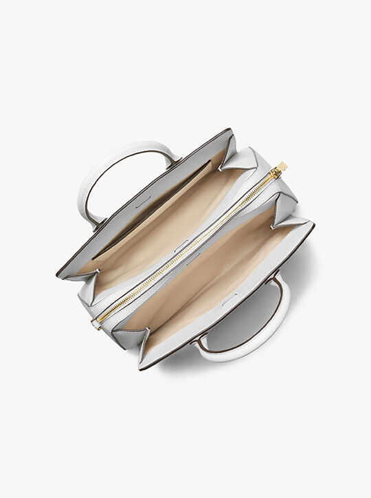 Laila Medium Leather Satchel michael kors laila medium leather satchel