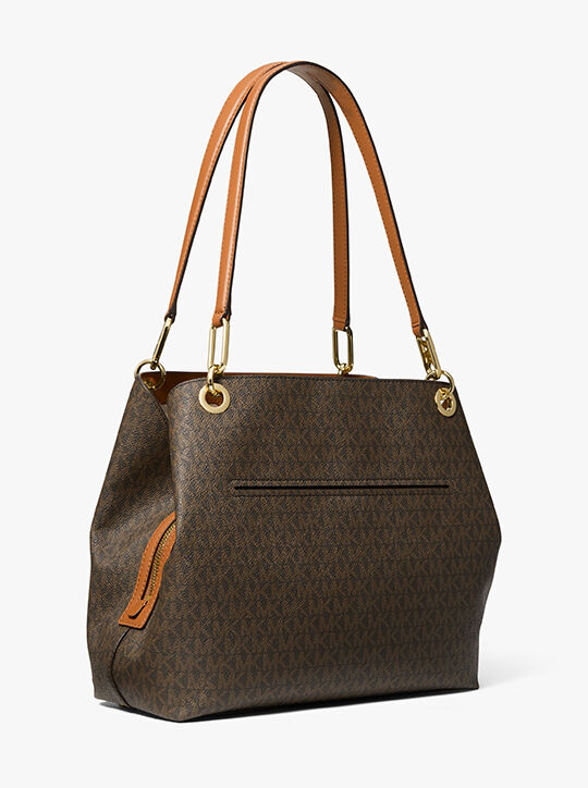 michael kors kensington large signature logo tote bag