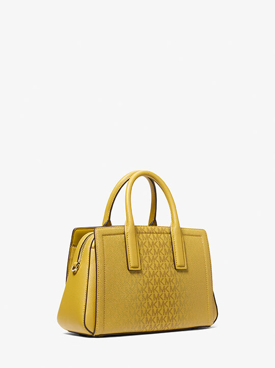 Laila Small Signature Logo Satchel michael kors laila small signature logo satchel