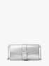 Penelope Medium Metallic Faux Leather Clutch michael kors penelope medium metallic faux leather clutch