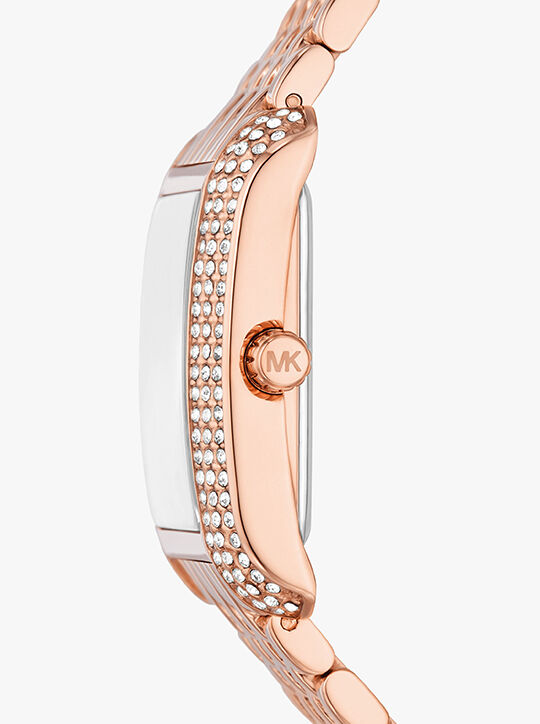Emery Three-Hand Rose Gold-Tone Stainless Steel Watch michael kors emery three hand rose gold tone stainless steel watch