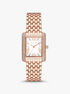 Emery Three-Hand Rose Gold-Tone Stainless Steel Watch michael kors emery three hand rose gold tone stainless steel watch