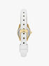 michael kors micro lexington leather watch