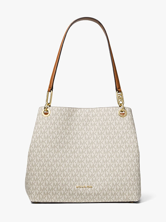 michael kors kensington large signature logo tote bag