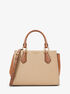 Marilyn Medium Two-Tone Saffiano Leather Satchel michael kors marilyn medium two tone saffiano leather satchel