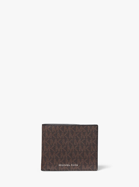 michael kors cooper logo billfold wallet with coin pouch