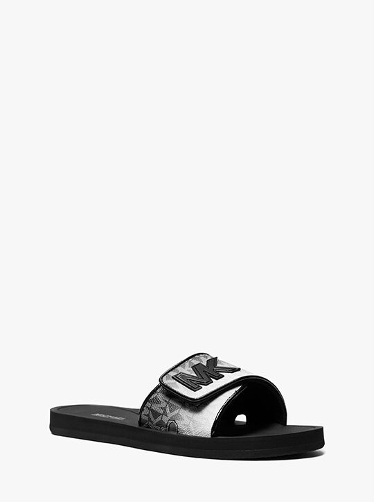 michael kors palmer ombr  signature logo slide sandal