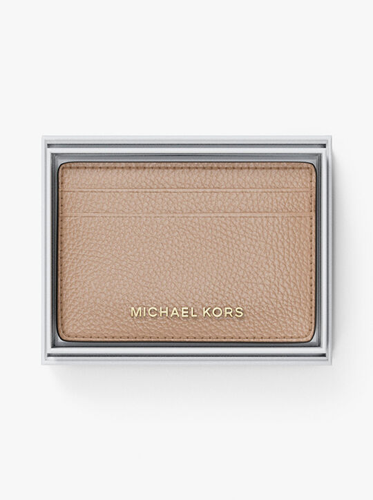 Pebbled Leather Card Case michael kors pebbled leather card case