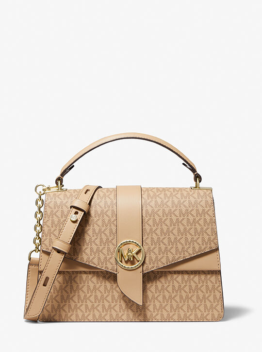Greenwich Medium Logo Satchel michael kors greenwich medium logo satchel