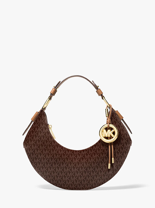 michael kors koa medium signature logo shoulder bag