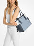 Voyager Large Color-Block Signature Logo Tote Bag michael kors voyager large color block signature logo tote bag