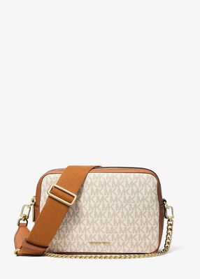 michael kors bryant medium signature logo camera crossbody bag
