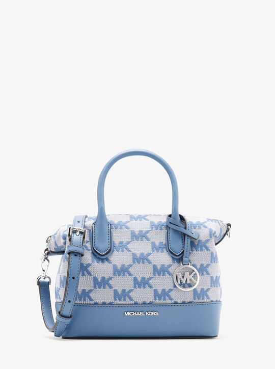 Hyde Small Logo Jacquard Satchel michael kors hyde small logo jacquard satchel