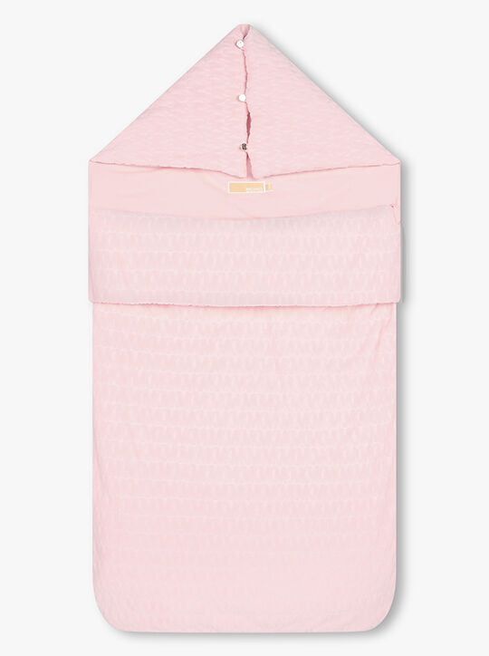 Logo Cotton Blend Baby Sleep Nest michael kors logo cotton blend baby sleep nest