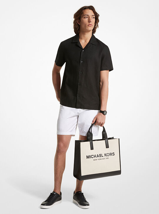 michael kors cooper canvas tote bag