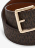 michael kors reversible leather and signature logo belt