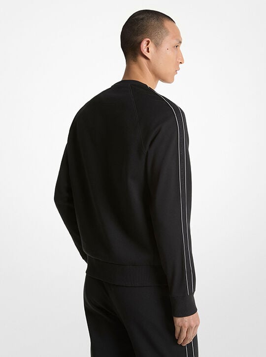 Logo Tape Cotton Blend Sweatshirt michael kors logo tape cotton blend sweatshirt