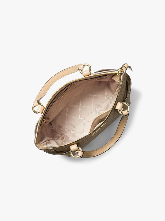 michael kors sullivan small logo top zip tote bag