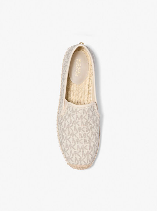 michael kors hastings signature logo slip on espadrille