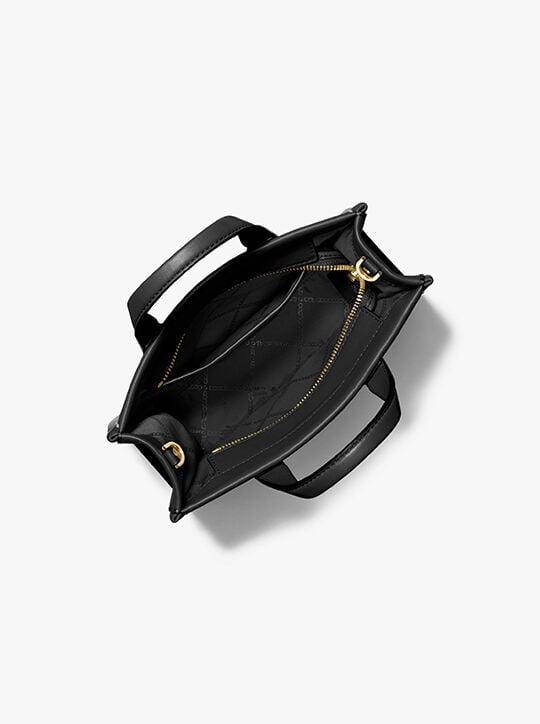 michael kors حقيبة جيجي ماسنجر جلدية صغيرة مخيطة