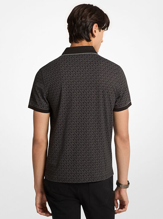 Signature Logo Cotton Jersey Polo Shirt michael kors signature logo cotton jersey polo shirt