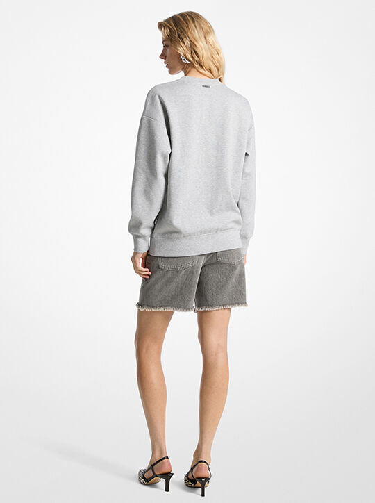 Embossed Logo Crewneck Sweatshirt michael kors embossed logo crewneck sweatshirt