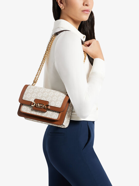 Heather Large Empire Signature Logo Shoulder Bag michael kors heather large empire signature logo shoulder bag