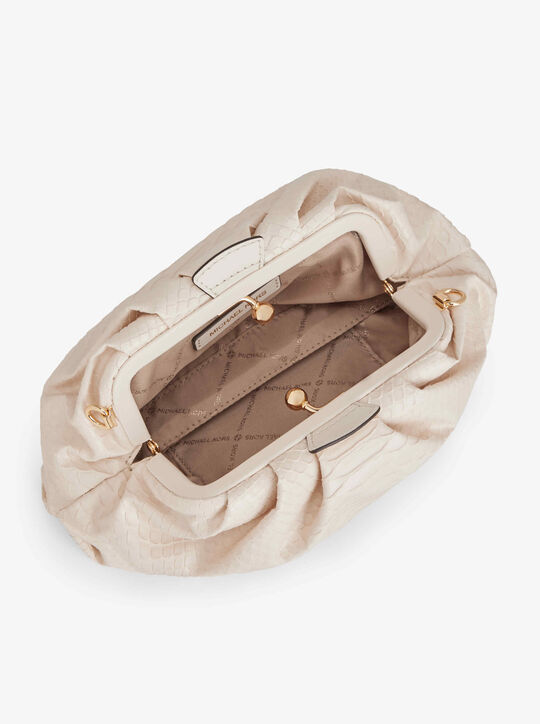 michael kors nola small snake embossed crossbody bag