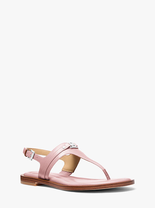 Mandy Leather T-Strap Sandal michael kors mandy leather t strap sandal
