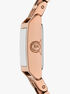 michael kors micro georgie rose gold tone watch