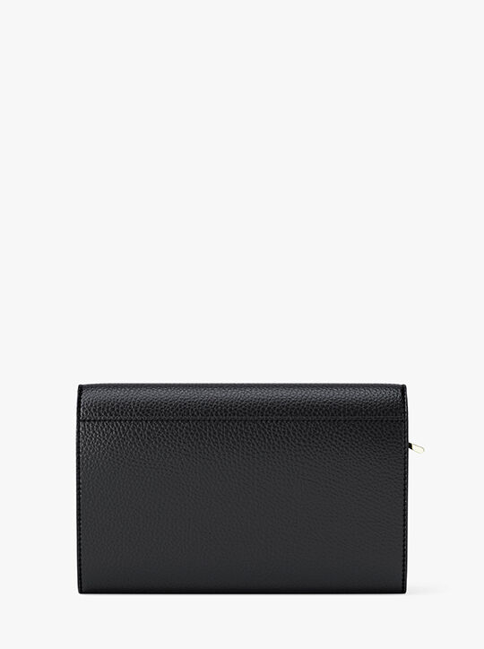 michael kors jet set large pebbled leather wallet