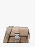 michael kors hudson pebbled leather crossbody bag