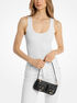 Zoe Small Pebbled Leather Pochette michael kors zoe small pebbled leather pochette