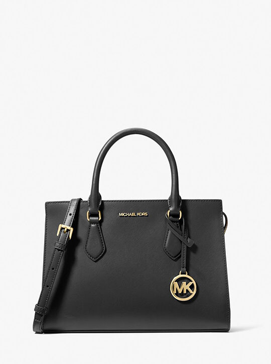 michael kors sheila medium faux saffiano leather satchel
