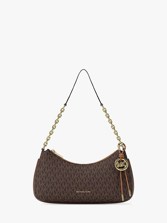 michael kors nolita medium signature logo chain pochette