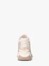 michael kors zuma two tone empire signature logo and mesh trainer